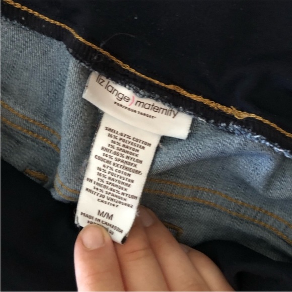 Maternity Jean Shorts no issues Blue Denim size Medium by Liz Large - Picture 5 of 5